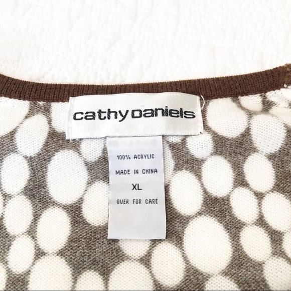 Cathy Daniels Polka Dot Lightweight Sweater - XL - Picture 4 of 8
